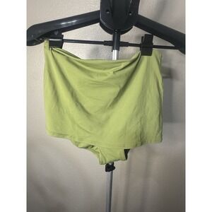 Seafolly Moss Green High Waist Skirted Swim Bottom Size 10 Resort